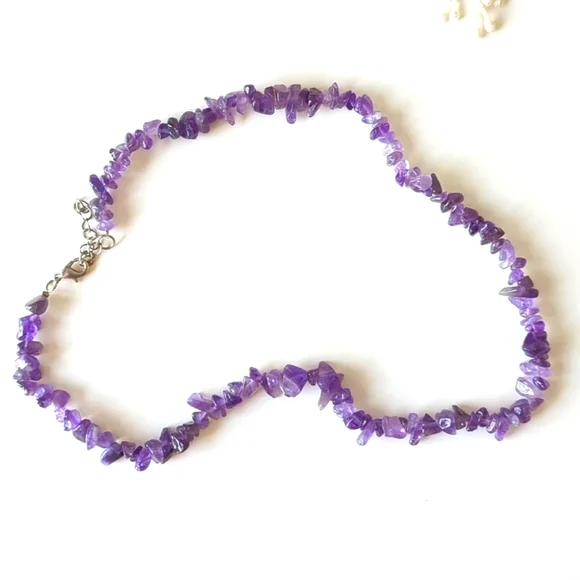 Amethyst Beaded Necklace - Picture 1 of 4